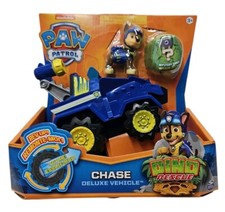 Paw Patrol Chase Deluxe Vehicle Rev Up Dino Rescue NIB Nickelodeon Dino Figure