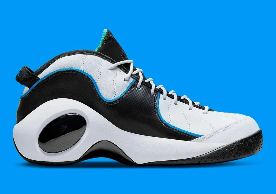 Nike Air Zoom Flight 95 White Photo Blue Basketball Sneakers DM0524-100 Men Size - Image 3 of 4