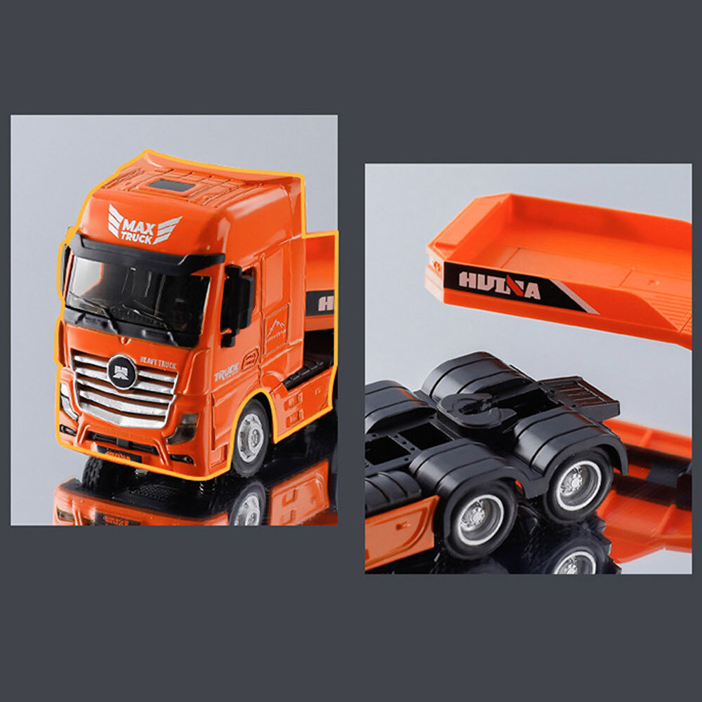 150 Flatbed Semi Truck Trailer Transporter Toy Diecast Toys for Kids