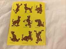 Vintage Hanna Barbera Scooby Doo Sticker Sheet