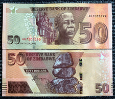 Zimbabwe 50 Dollars 2020 Banknote World Paper Money Currency UNC