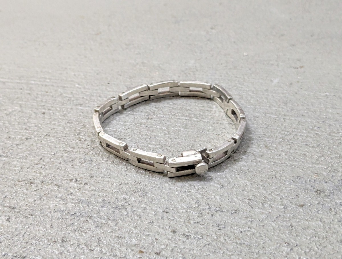 Vintage Taxco Sterling Silver Bracelet Avant Garde Mexico 8