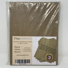 Chipboard Sheets 8.5 X 11 Brown Kraft Card 30pt Medium 25 Count Pack Scrapbook