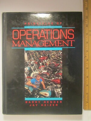 Hardcover PRINCIPLES OF OPERATIONS MANAGEMENT Barry Render 1995 (2) Disc [Z298]