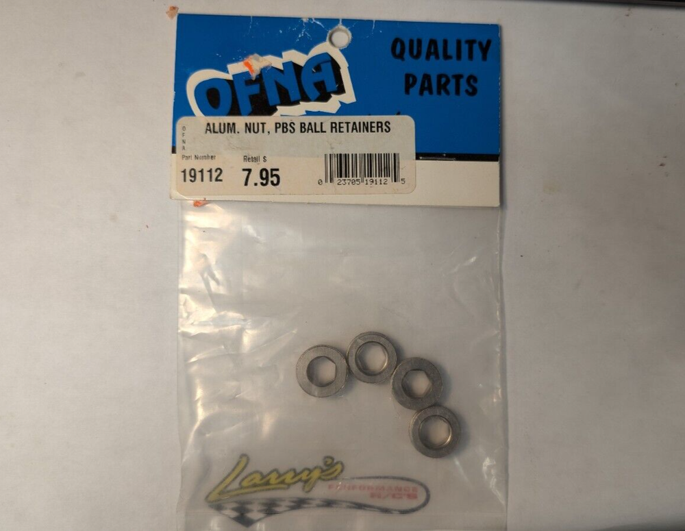 OFNA RACING ALUM. NUT, PBS BALL RETAINERS 19112