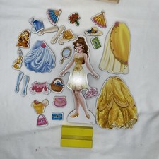 Melissa Doug "Disney's Belle" Wooden Magnetic Dress-up Doll
