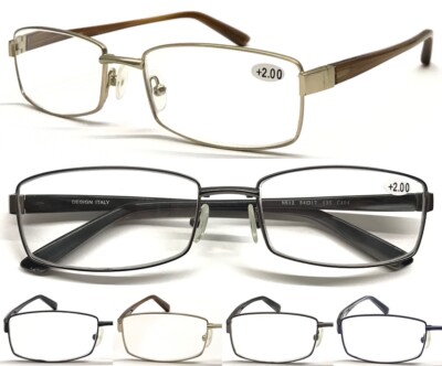 Klassische eckige Qualitäts Lesebrille Brillengestell Kunststoff Langarm Abdeckung N512