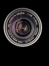 Vintage Minolta Lens MC Minolta Celtic 28mm 1:2.5 Japan 1032282