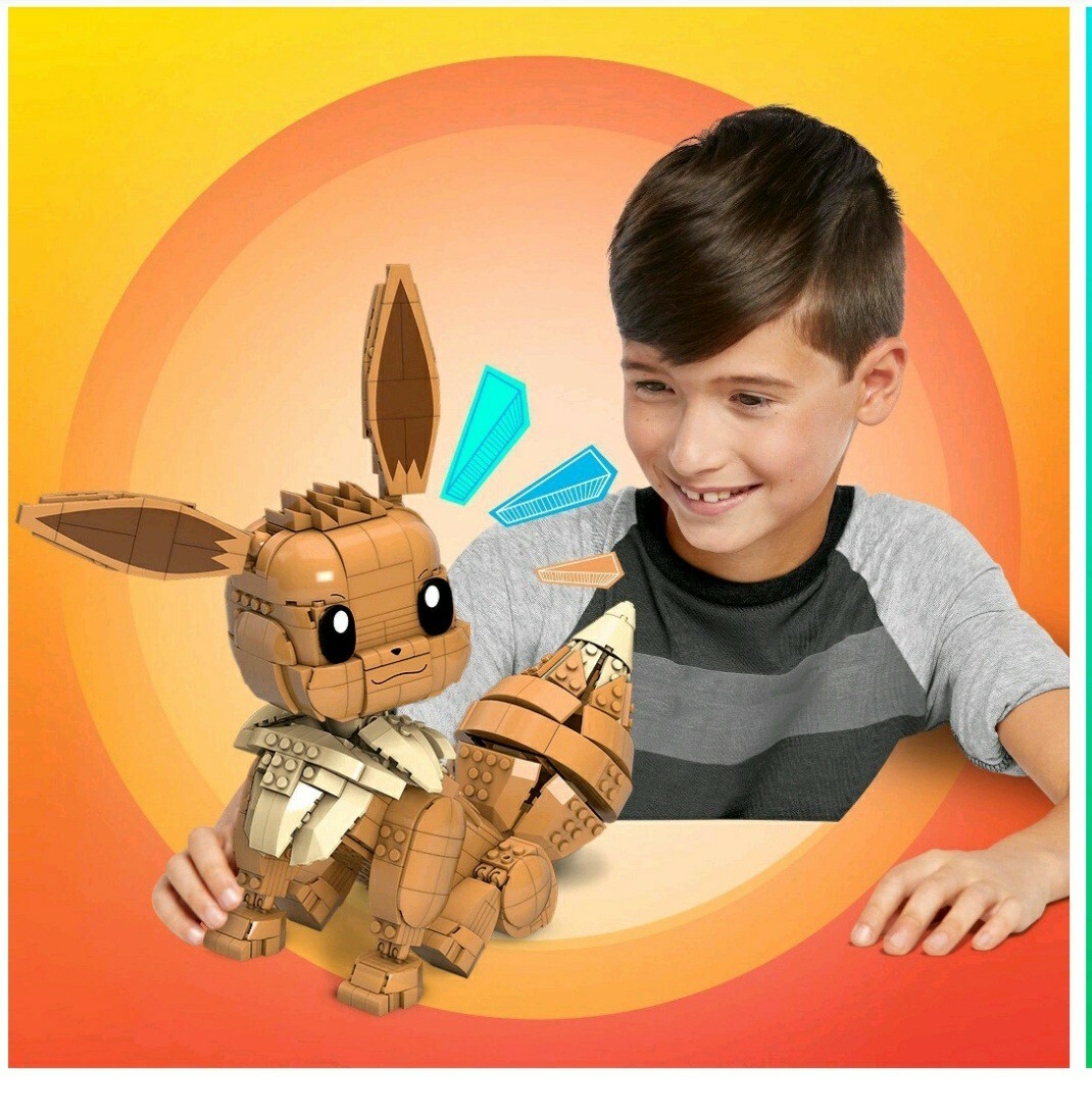 NEW 2020 Mega Construx Pokemon Jumbo Eevee Construction Set - 800