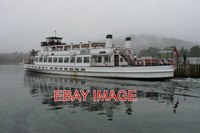 PHOTO  SWAN LEAVING AMBLESIDE PIER THE WINDERMERE CRUISER SWAN (BUILT 1938) DEPA