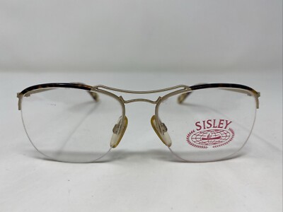 SISLEY ITALY SLY 080 YELLOW GOLD/TORTOISE 51-18-135 Eyeglasses Frame QS71