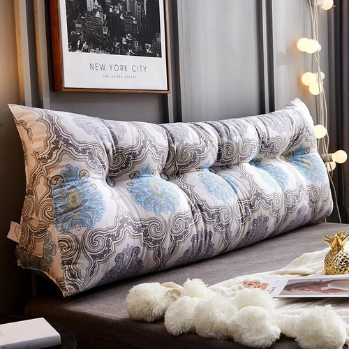 Back Bolster Triangular Wedge Reading Pillow Soft Headboard For Daybed Cushion - Picture 8 of 26