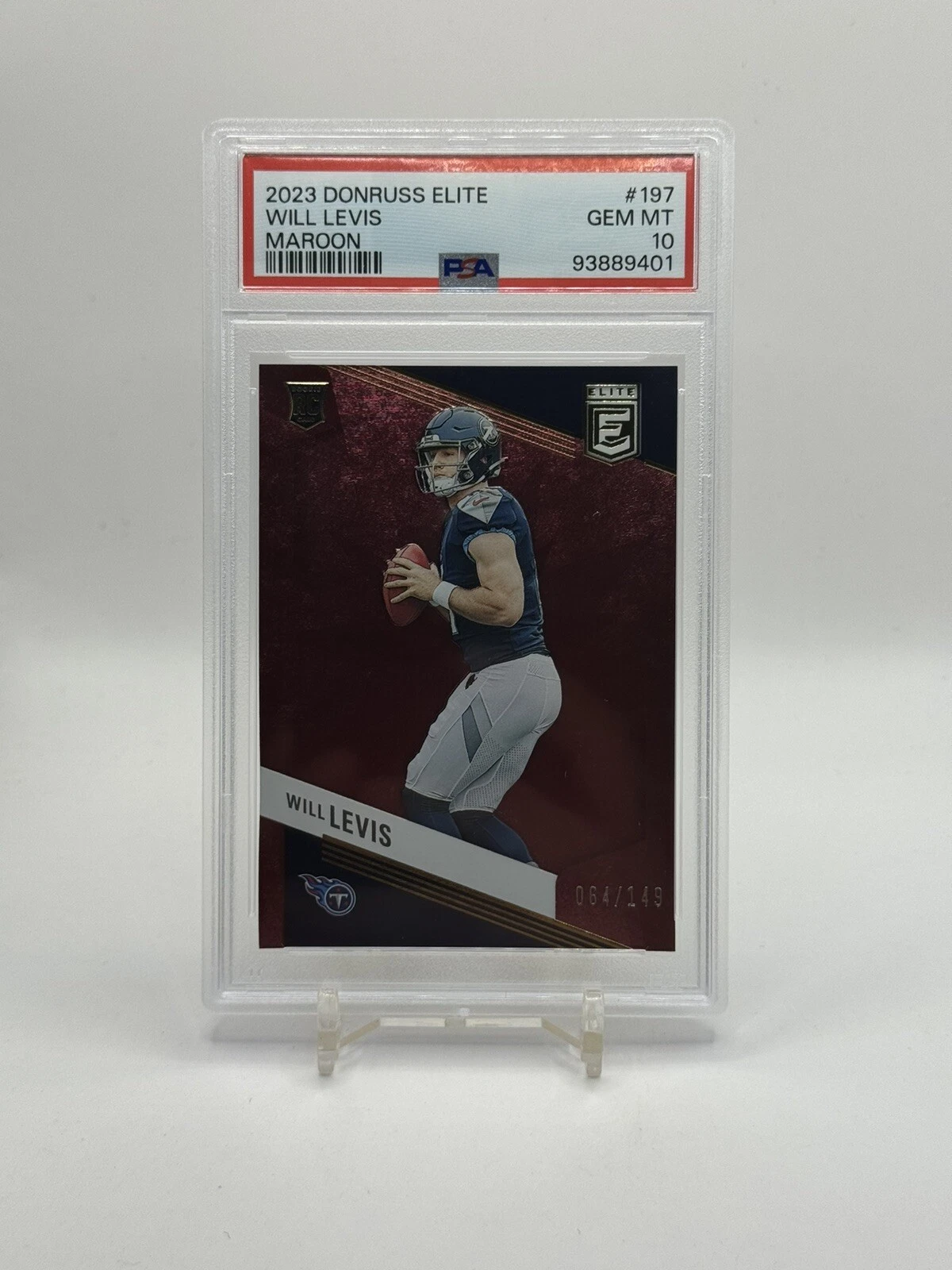 Will Levis Panini Donruss Elite #197 Maroon