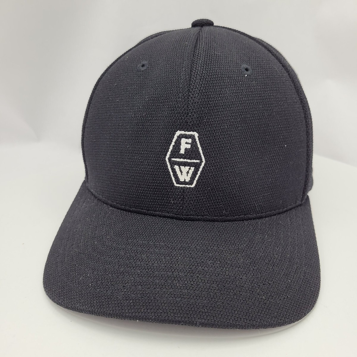 Forge Works Flexfit Black Fitted Baseball Trucker Cap Hat Size M-XL View 2