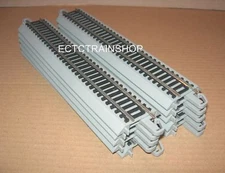 BACHMANN NICKEL SILVER E-Z TRACK 9" STRAIGHT 10 PIECES HO SCALE NEW