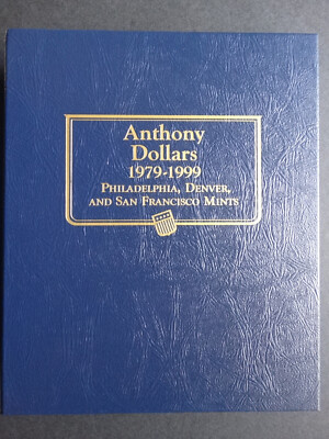 Whitman Susan B Anthony Dollars Coin Album Book P,D and SF 1979-1999 #9149