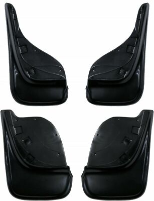 4x mud flaps dirt protection black rear + front left + right BMW 3er E46