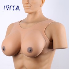 IVITA 10XL Realistic Silicone Breast Forms Crossdresser Fake Boobs Transgender