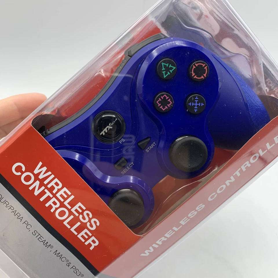TTX Tech Wireless Controller Blue For PS3 PC MAC STEAM SEALED NEW USB Enabled - Image 2 of 4