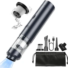 Portable Cordless Handheld Car Vacuum Cleaner Home Wet&Dry Duster Strong Suction