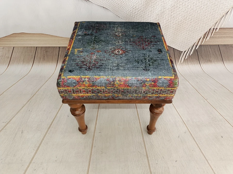Ottoman footstool, Dressing table stool, Piano bench, Bedroom bench,Accent chair - Image 4 of 4