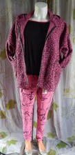 warme stylische Boucle Trend Winter Jacke*PINK*Lagenlook**Italya Moda**Gr. 46/50