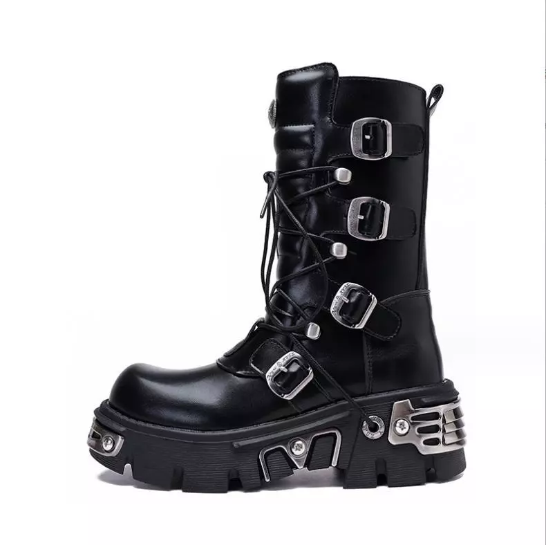 White store biker boot