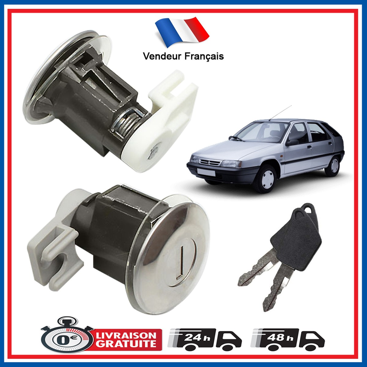 SERRURE DE PORTE Avant Pour CITROEN SAXO et ZX | eBay