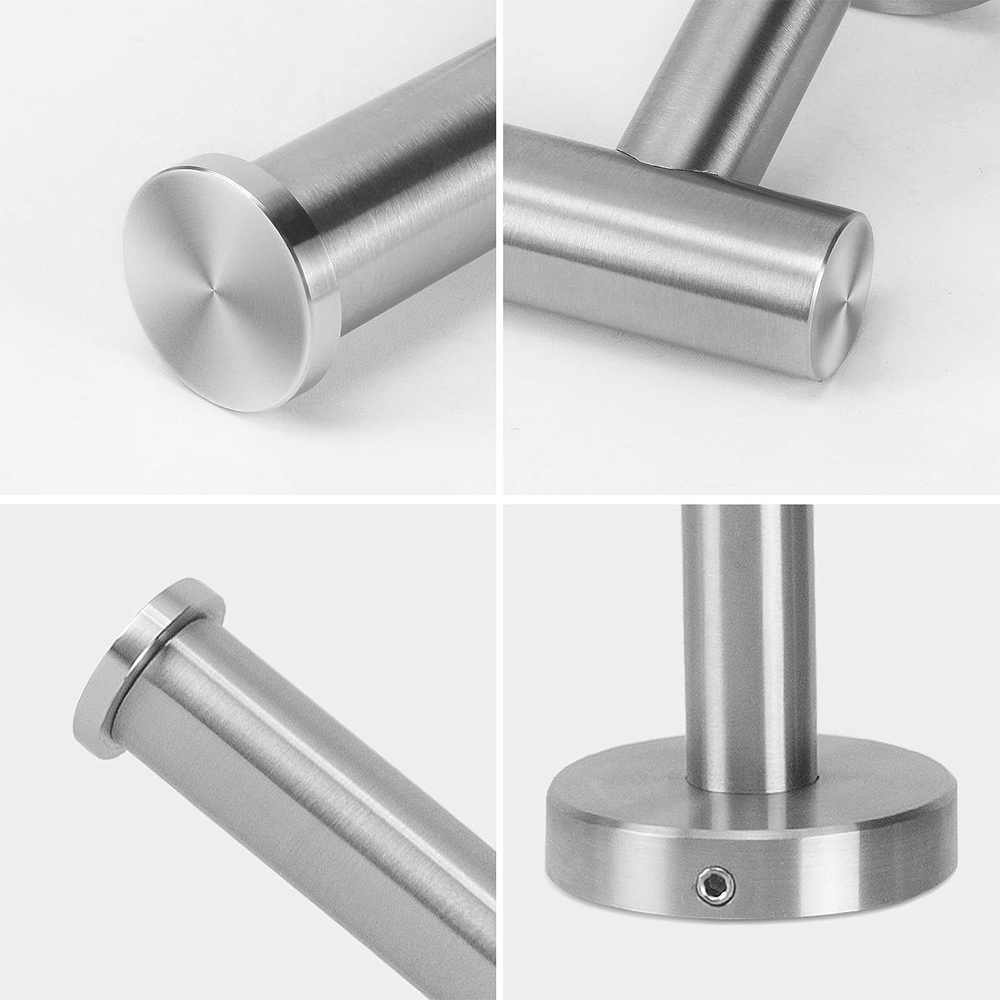 Wall Mounted Toilet Roll Holder Chrome Tissue Paper Stand Bathroom Bar