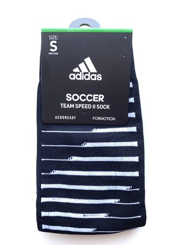 Adidas High Soccer Socks Kids OTC Team Speed II Youth S White Red Blue New NWT - Picture 6 of 16