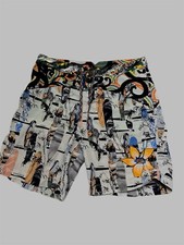 Robert Graham Swim Shorts Mens Sz 38 Lined Hawaiian Surfboard Pattern