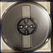 TDK 7" Empty Tape Reel, 1 Window Gray Plastic, w/Box + Bag