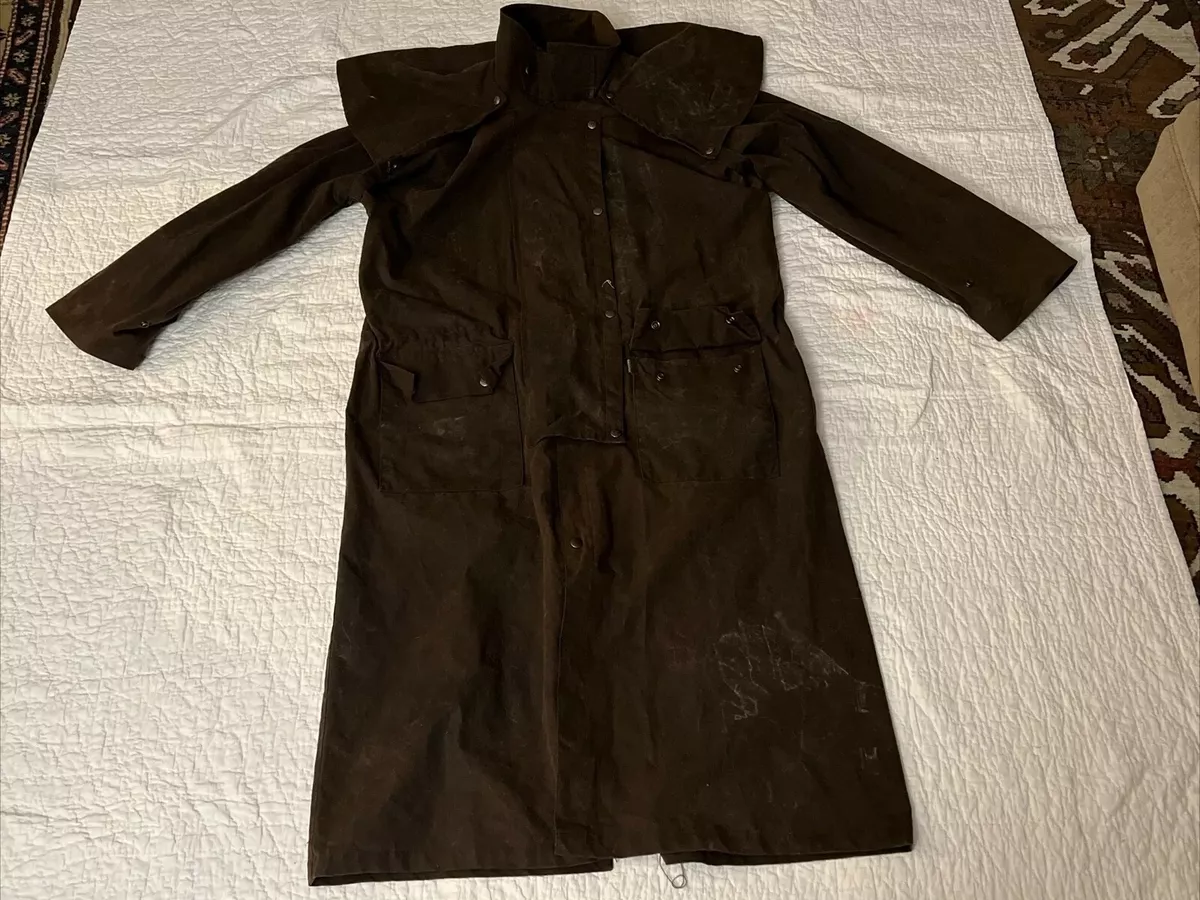 Kakadu Traders Australia oilskin drover coat duster XL emo