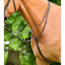 Collegiate ComFiTec Opulux Plain Flat Running Martingale - Dark Brown