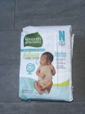 Seventh Generation Sensitive Protection Diapers Size N Up to 10 lbs 31 Diapers