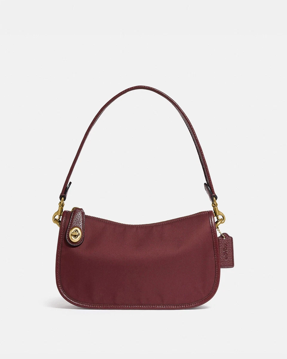 Coach Swinger Convertible Leather Crossbody Bag C0835 Wine Online Exclusive  | eBay