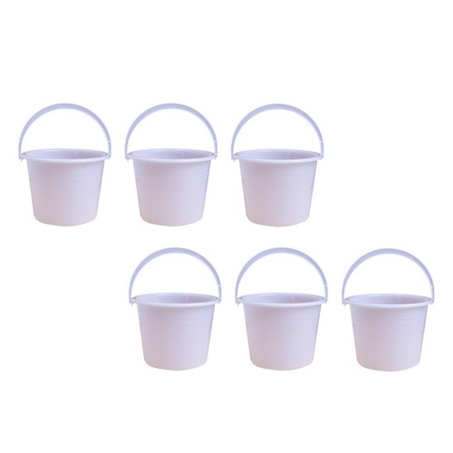 6 Pcs Disposable Paint Paint Brush Cleaner Artist Brush Wash Bucket