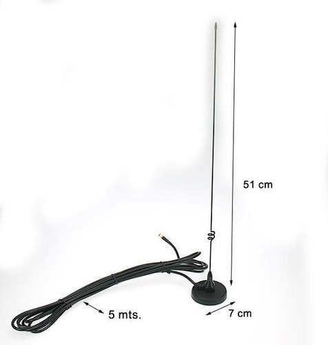 ANTENA MAGNETICA BIBANDA PARA COCHE CONECTOR SMA MACHO PARA WOUXUN KG-UVD2 | eBay