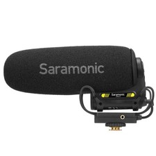 Saramonic Camera-Mount Shotgun Microphone 150hr Li-Ion Battery Jack Output VMIC5