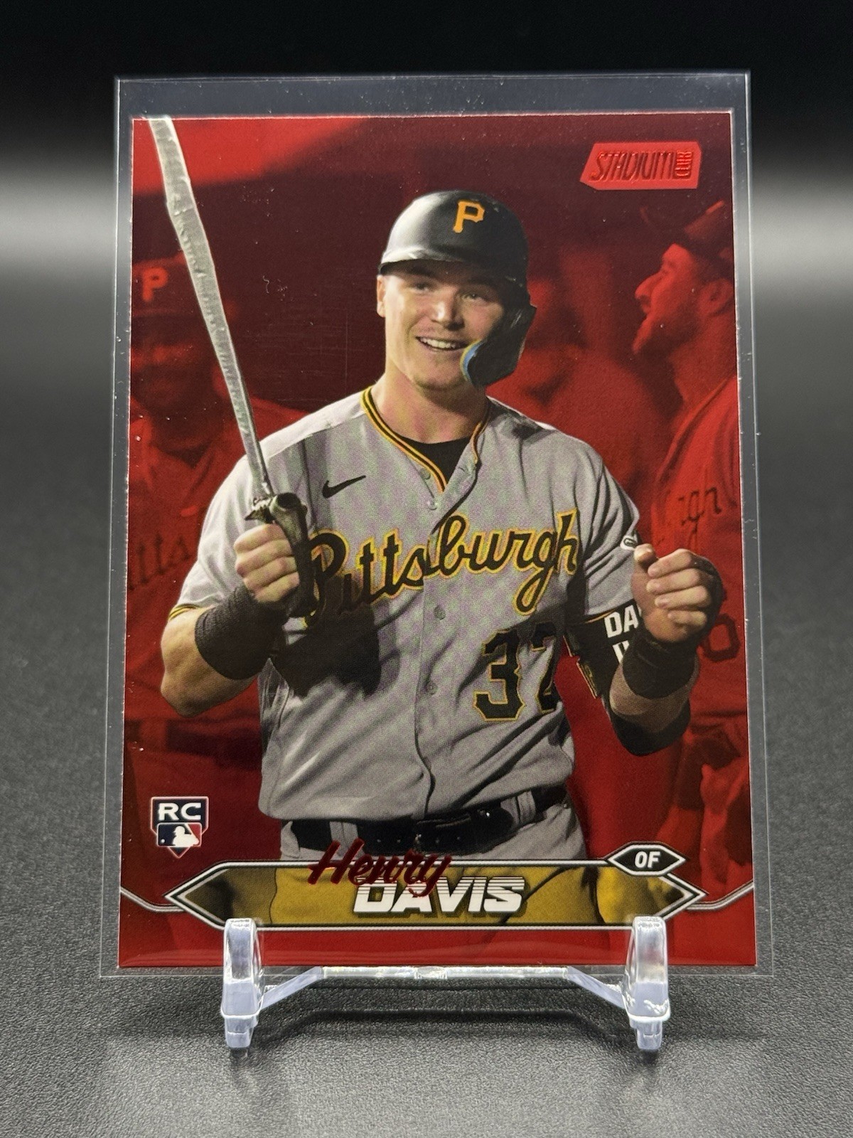 #207 Henry Davis Red Foil (RC) - 2024 Topps Stadium Club
