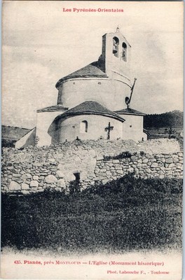 CPA ALTE POSTKARTE CA. 66 VON MONT LOUIS PLANES L KIRCHE