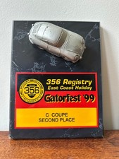 Rare Vintage Porsche Race Plaque 2nd Place Ga...