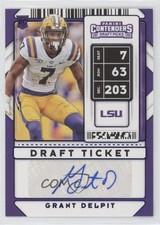 2020 Contenders Draft Picks College Ticket Blue Foil Grant Delpit #157 Auto 0vf5