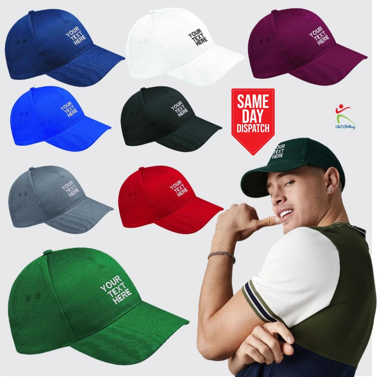 Custom Embroidered Company Logo Baseball Cap Cool Casual Work-Wear Unisex HAT
Opens in a new window