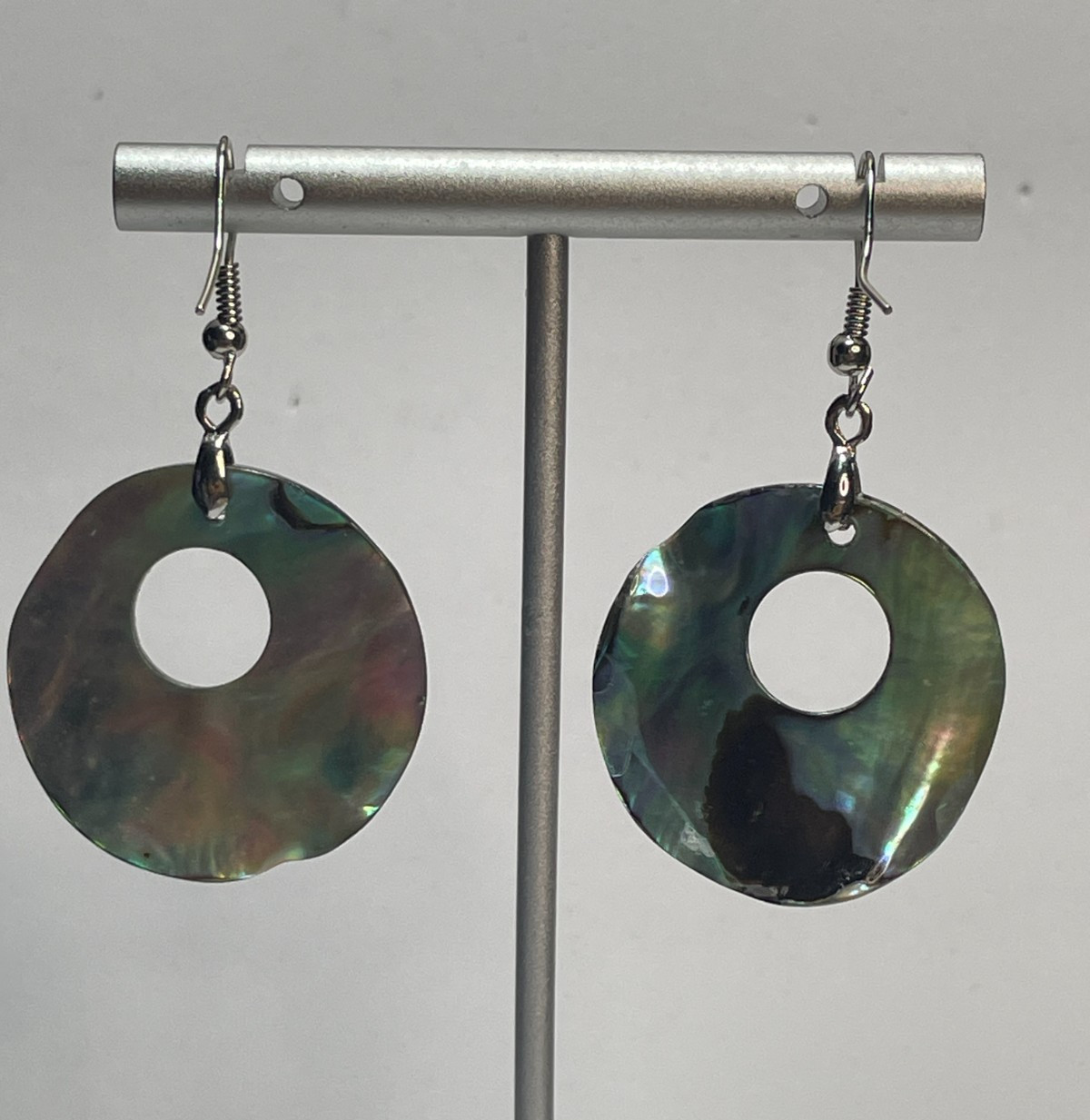 Abalone Seashell Dangle Earrings - image 3