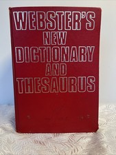 Vintage 1989 Webster s New Dictionary And Thesaurus Hardcover 753 Pages Book