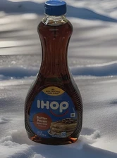 IHOP 24 oz BUTTER PECAN pancake 🥞 waffle French Toast dessert syrup Htf Bottle