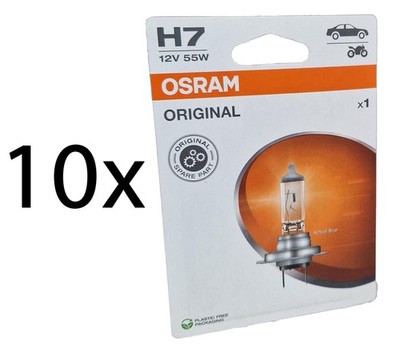 10x H7 OSRAM Original Spare Part Blister 64210-1BL Sparpack