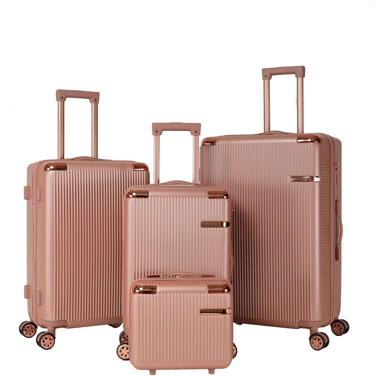 Set Hardshell Carry On Luggage Suitcase Portable Travel Set