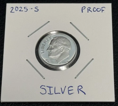 2025 S Roosevelt Dime Gem DCam Proof 99.9% Silver Just Over 200,000 Minted!